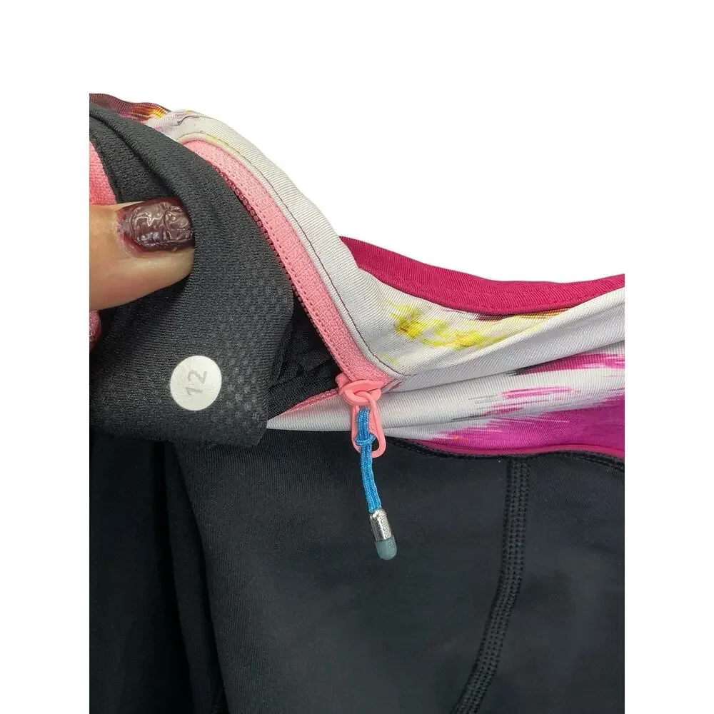 Lululemon Pace Rival Crop Running Leggings Sz. 12 Multicolored